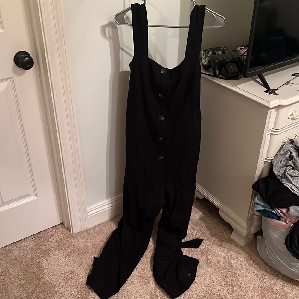 black jumpsuit